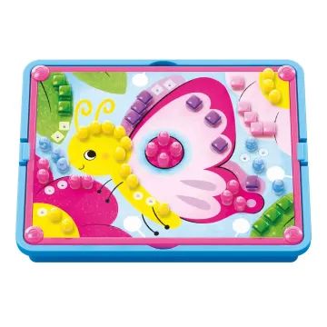 Quercetti: Puzzle Fantacolor com pinos - borboleta, 180 peças - .Imagem