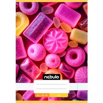 Roztomilé vzorové hladké zošitky - A5, rôzne druhy - .Obrázok
