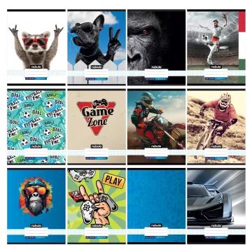 Caderno quadriculado Xtreme - A4, várias opções - .Imagem