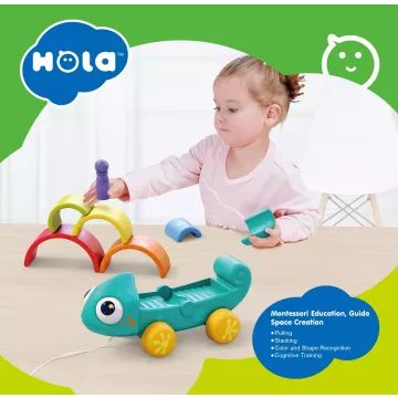 Montessori dječja igračka - Kameleon - .slika
