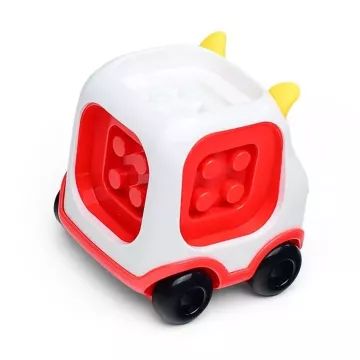 Mali auto s kockama za igru koje se mogu postaviti. - .slika