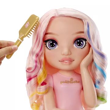 Zestaw do zabawy fryzjerskiej z lalką Rainbow High - w języku węgierskim - .zdjęcie 