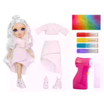 Păpușă Rainbow High cu păr colorabil și accesorii - mai multe modele - în limba maghiară - .foto