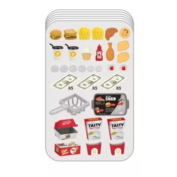 Fastfood speelset in koffer, 55-delig - .afbeelding