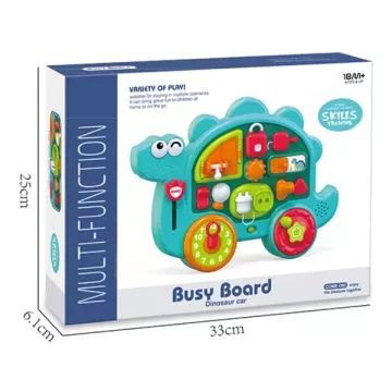 Coche de aprendizaje de dinosaurio con luces y sonidos - .imagen