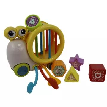 Caracol com rodas e blocos de encaixe - .Imagem