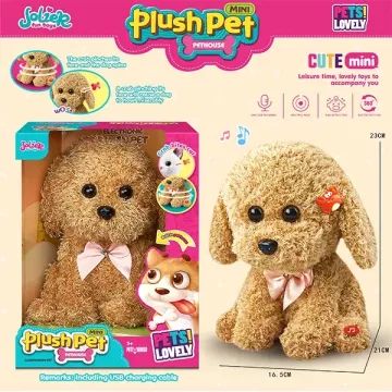 Cachorro de pelúcia interativo, 23 cm - .Imagem