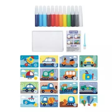 Kit de pintura con arena - Transporte - .imagen