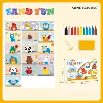 Kit de pintura con arena - Animales - .imagen
