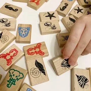 Mahjong-Spiel – 49-teilig - . bild aus