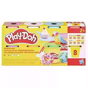 Play-Doh: Set di pasta da modellare arcobaleno - 8 pezzi - .immagine