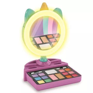 Clementoni: Crazy Chic - Eenhoorn make-up studio met ringlamp - .afbeelding