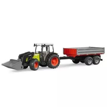 Bruder: Claas Nectis 267F trekker met lader en aanhanger - .afbeelding