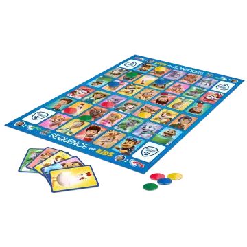 Jogo de Tabuleiro Sequence Junior, versão Patrulha Canina - em húngaro - .Imagem