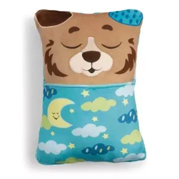 Nici Cosidoos: 2 v 1 obojstranný plyšový medvedík a vankúš - 20 x 30 cm, medveď - .Obrázok