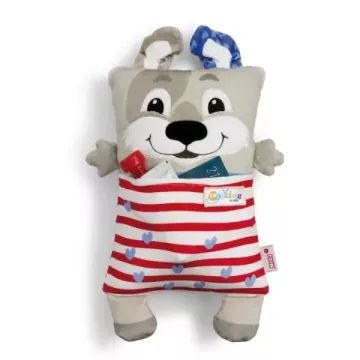 Nici Cosidoos: 2 v 1 prevrátiteľná plyšová hračka a vankúš na spanie - 20 x 30 cm, pes - .Obrázok