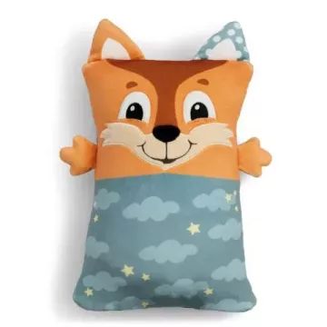 Nici Cosidoos: 2-v-1 preklopna plišasta blazina in vzglavnik - 20 x 30 cm, lisica - .slika
