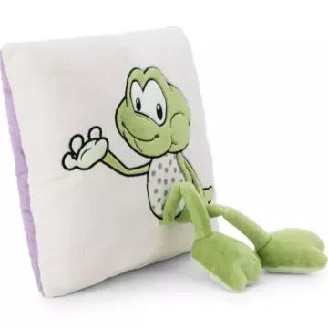 Nici Green: Almofada quadrada Fridolin sapo - 30 x 30 cm - .Imagem