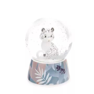 Nici: Elleni Snowbell sneeuwluipaard sneeuwbol - 6,5 cm - .afbeelding