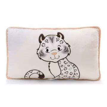 Nici: Eleni Snowbell sneeuwluipaard kussen - 43 x 25 cm - .afbeelding