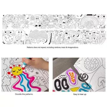 Tookyland: Art Dot Paint pöttyözős festőkészlet 4 m-es színezőtekerccsel és 10 db festékkel - . kép