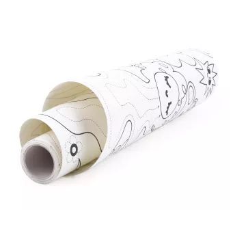 Tookyland: Art Dot Paint Tupfen-Malset mit 4 m Ausmalrolle und 10 Farben - . bild aus