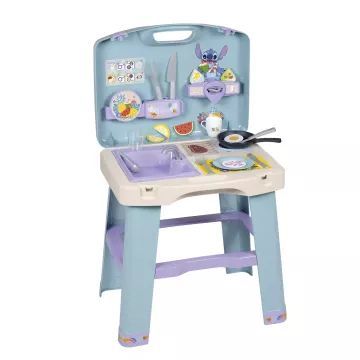 Smoby: Cozinha dobrável Stitch com 20 acessórios - .Imagem
