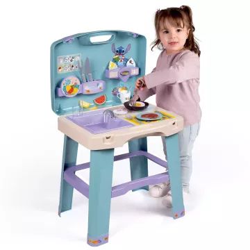 Smoby: Cozinha dobrável Stitch com 20 acessórios - .Imagem