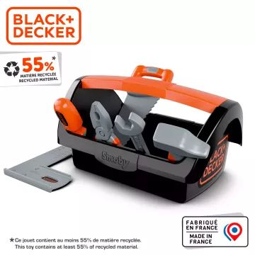 Smoby: Ladă cu unelte Black and Decker, set de 6 bucăți - .foto