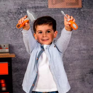 Smoby: Ladă cu unelte Black and Decker, set de 6 bucăți - .foto