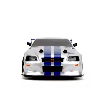 Jada Toys: Velozes e Furiosos RC Nissan Skyline GTR 1 carro de controle remoto, 1:10 - .Imagem