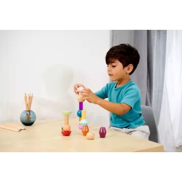 Eichhorn: Montessori houten educatief speelgoed 16-delig - Vormen - .afbeelding