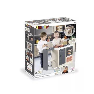 Smoby: Bucătărie insulară, cu 23 de accesorii - .foto