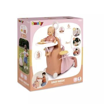 Baby Nurse: Centro de bebê 3 em 1 com mala de puxar - .Imagem