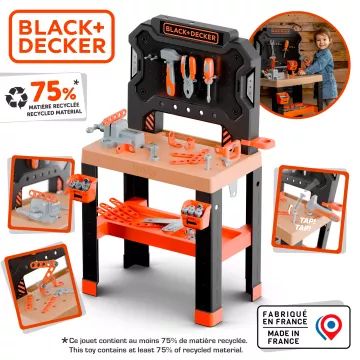 Smoby: Black and Decker werkbank, 78-delig - .afbeelding