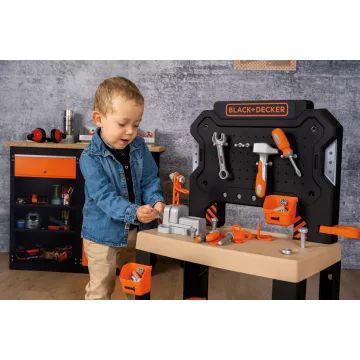 Smoby: Black and Decker werkbank, 78-delig - .afbeelding