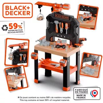 Smoby: Black and Decker montāžas galds ar celtni - .attēls