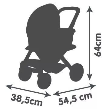 Smoby: Carrinho Maxi-Cosi 3 em 1 - rosa pastel. - .Imagem