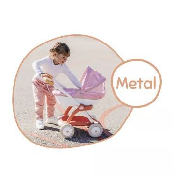 Baby Nurse: Wózek dla lalek leżący - różowy - .zdjęcie 