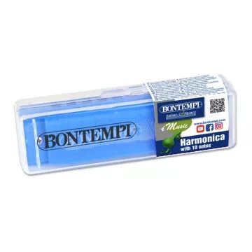 Bontempi : Harmonica en plastique à 10 notes avec anche en métal - .image