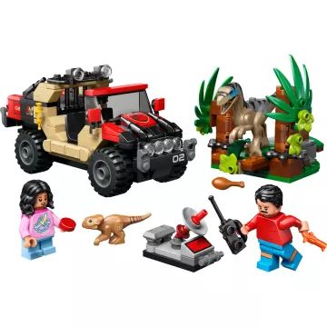 La huida del todoterreno de LEGO® Jurassic World del raptor 76972 - .imagen