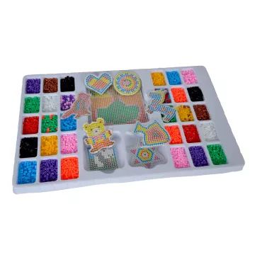 Art&Fun: Milzīgs krāsains gludināms pērlīšu komplekts - 6000 gabalu - .attēls