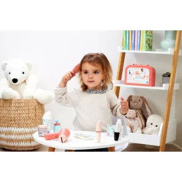 Écoiffier: Set vintage de machiaj cu uscător de păr pentru joacă - .foto