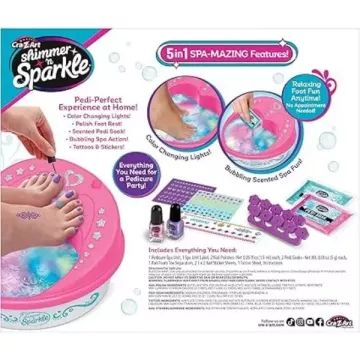 Shimmer’n Sparkle: Set spa pedichiură 5 în 1 - .foto