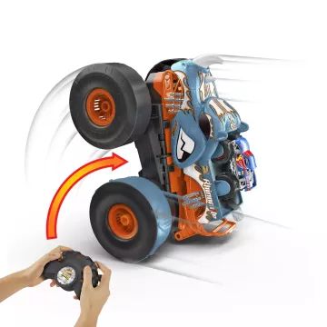 Hot Wheels: Monster Trucks átalakítható távirányítós autó - Rhinomite CSOMAGOLÁSSÉRÜLT - . kép