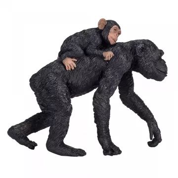Mojo: Cachorro de chimpancé - figura pintada a mano - .imagen