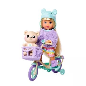 Steffi Love: Évi bambola con bicicletta e orsetto - .immagine