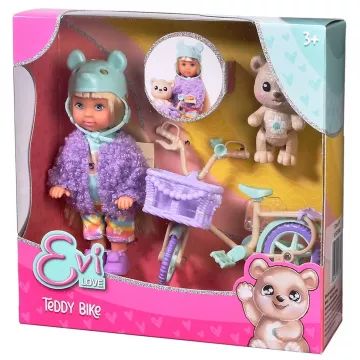 Steffi Love: Évi bambola con bicicletta e orsetto - .immagine