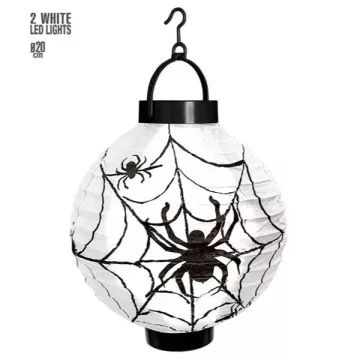 Lanterna LED com aranha - 20 cm - .Imagem