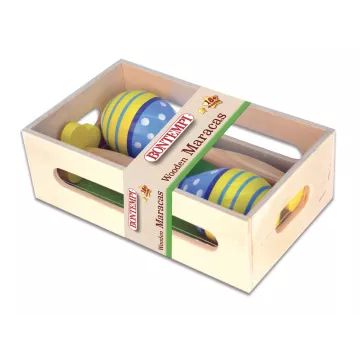 Bontempi: Maraca de madeira - 18 cm, vários modelos - .Imagem